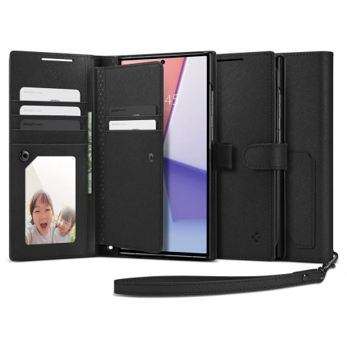 Kup Etui Spigen Wallet S Plus Samsung Galaxy S23 Ultra Fekete - SPN2736 - {ean13} - Sklep Home Screen