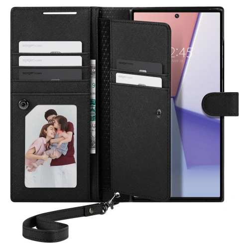 Kup Etui Spigen Wallet S Plus Samsung Galaxy S23 Ultra Fekete - SPN2736 - {ean13} - Sklep Home Screen