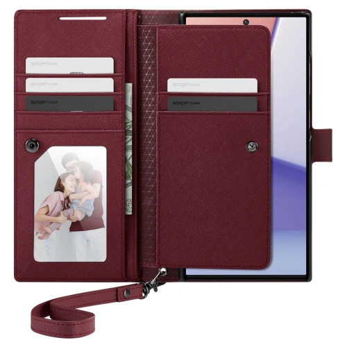 Kup Etui Spigen Wallet S Plus Samsung Galaxy S23 Ultra Bordó - SPN2737 - {ean13} - Sklep Home Screen
