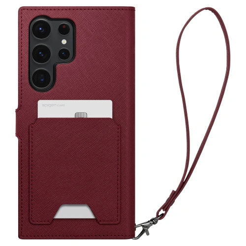 Kup Etui Spigen Wallet S Plus Samsung Galaxy S23 Ultra Burgundy - SPN2737 - {ean13} - Sklep Home Screen