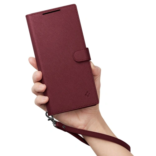 Kup Etui Spigen Wallet S Plus Samsung Galaxy S23 Ultra Bordó - SPN2737 - {ean13} - Sklep Home Screen