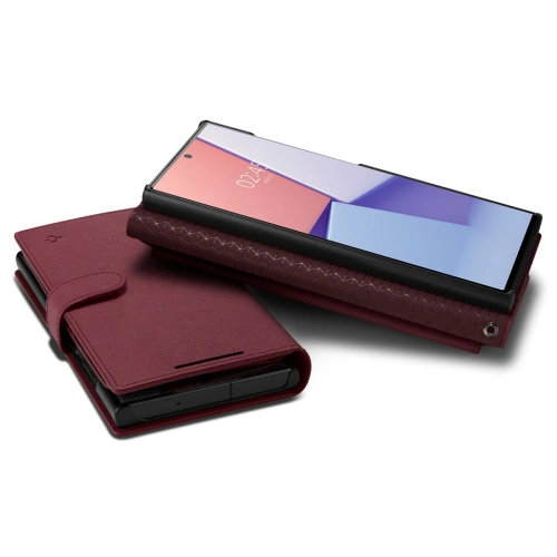 Kup Etui Spigen Wallet S Plus Samsung Galaxy S23 Ultra Bordó - SPN2737 - {ean13} - Sklep Home Screen