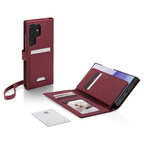 Kup Etui Spigen Wallet S Plus Samsung Galaxy S23 Ultra Bordó - SPN2737 - {ean13} - Sklep Home Screen