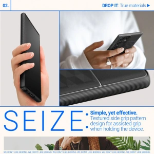 Etui Caseology Parallax Samsung Galaxy S23 Ultra Negru Mat