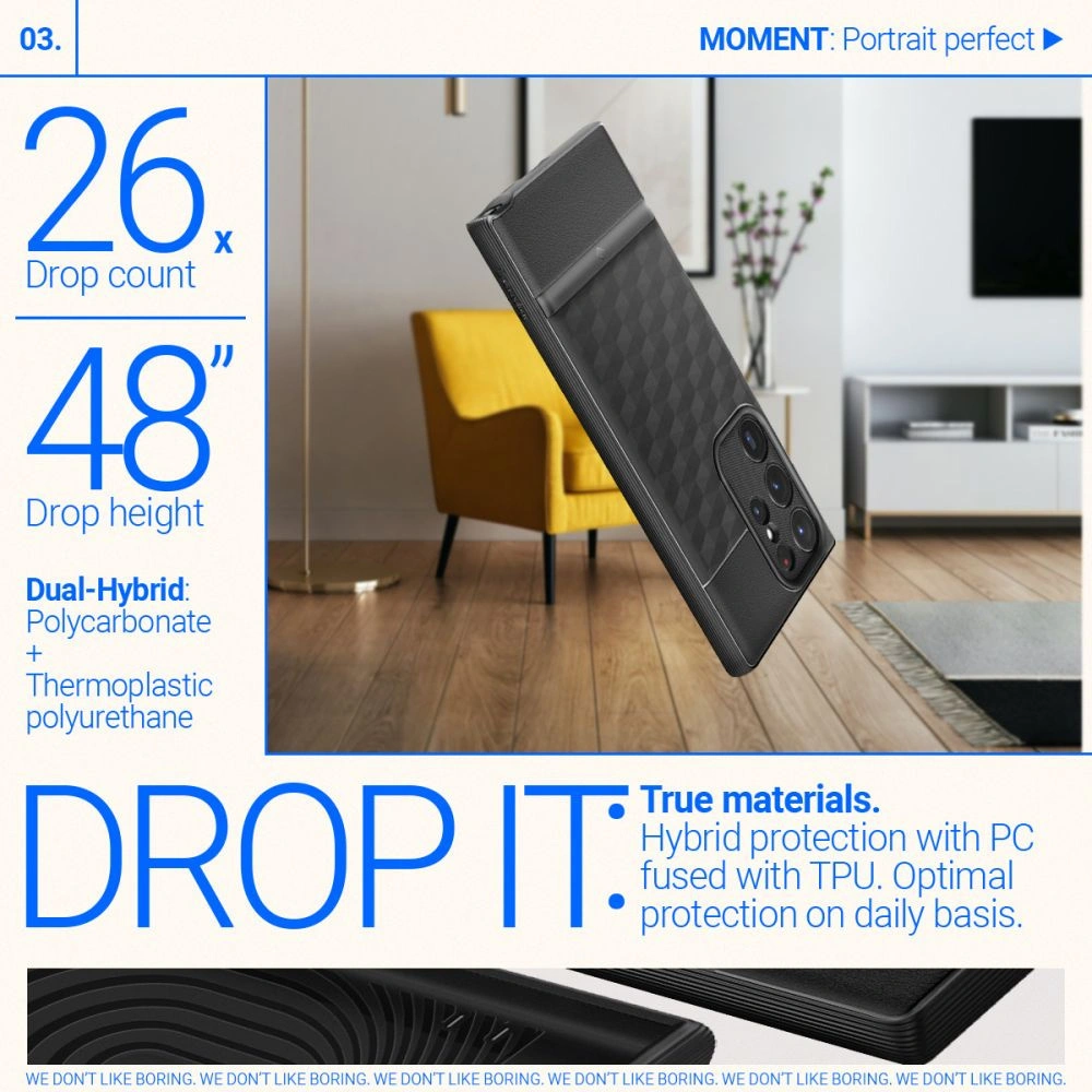 Etui Caseology Parallax Samsung Galaxy S23 Ultra Matte Black