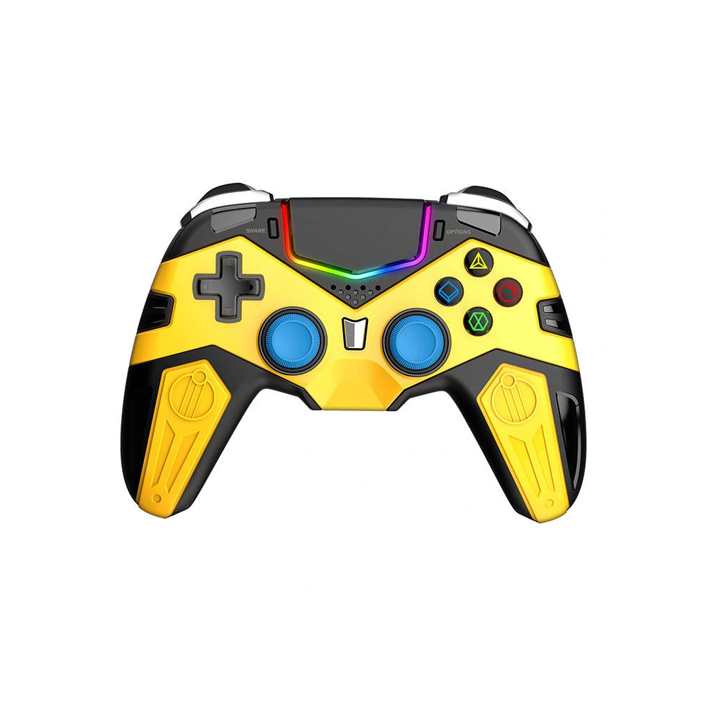 Kontroler bezprzewodowy iPega GamePad PG-P4019A touchpad PS4 (żółty)