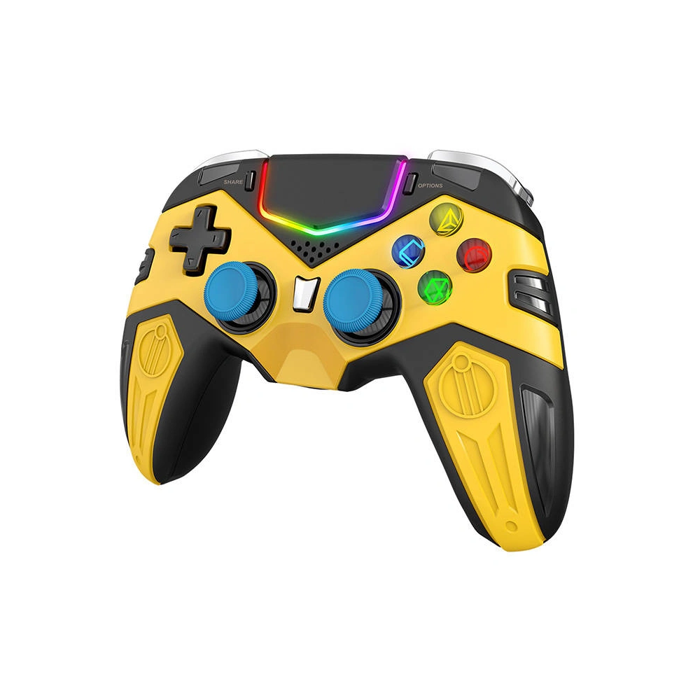 Kontroler bezprzewodowy iPega GamePad PG-P4019A touchpad PS4 (żółty)