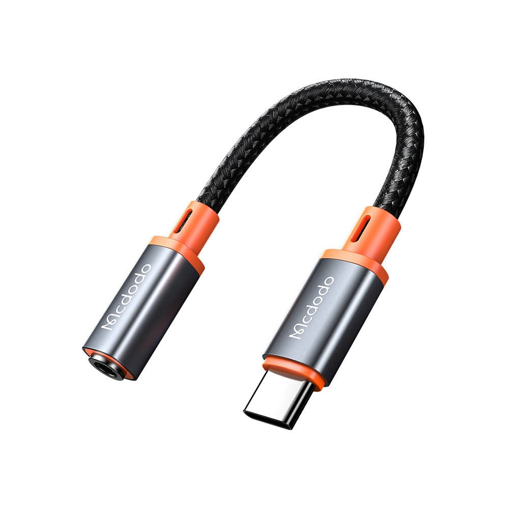 Adapter audio Mcdodo CA-7561 USB-C/AUX mini jack 3.5mm, DAC, 0.11m (czarny)