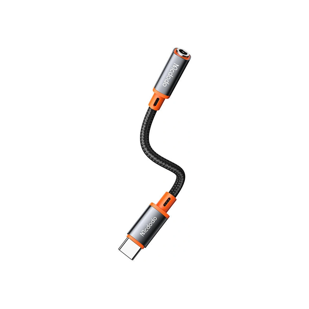 Adapter audio Mcdodo CA-7561 USB-C/AUX mini jack 3.5mm, DAC, 0.11m (czarny)