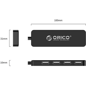 Kup Adapter Hub Orico, USB 4x USB-hoz (fekete) - ORC65 - {ean13} - Sklep Home Screen