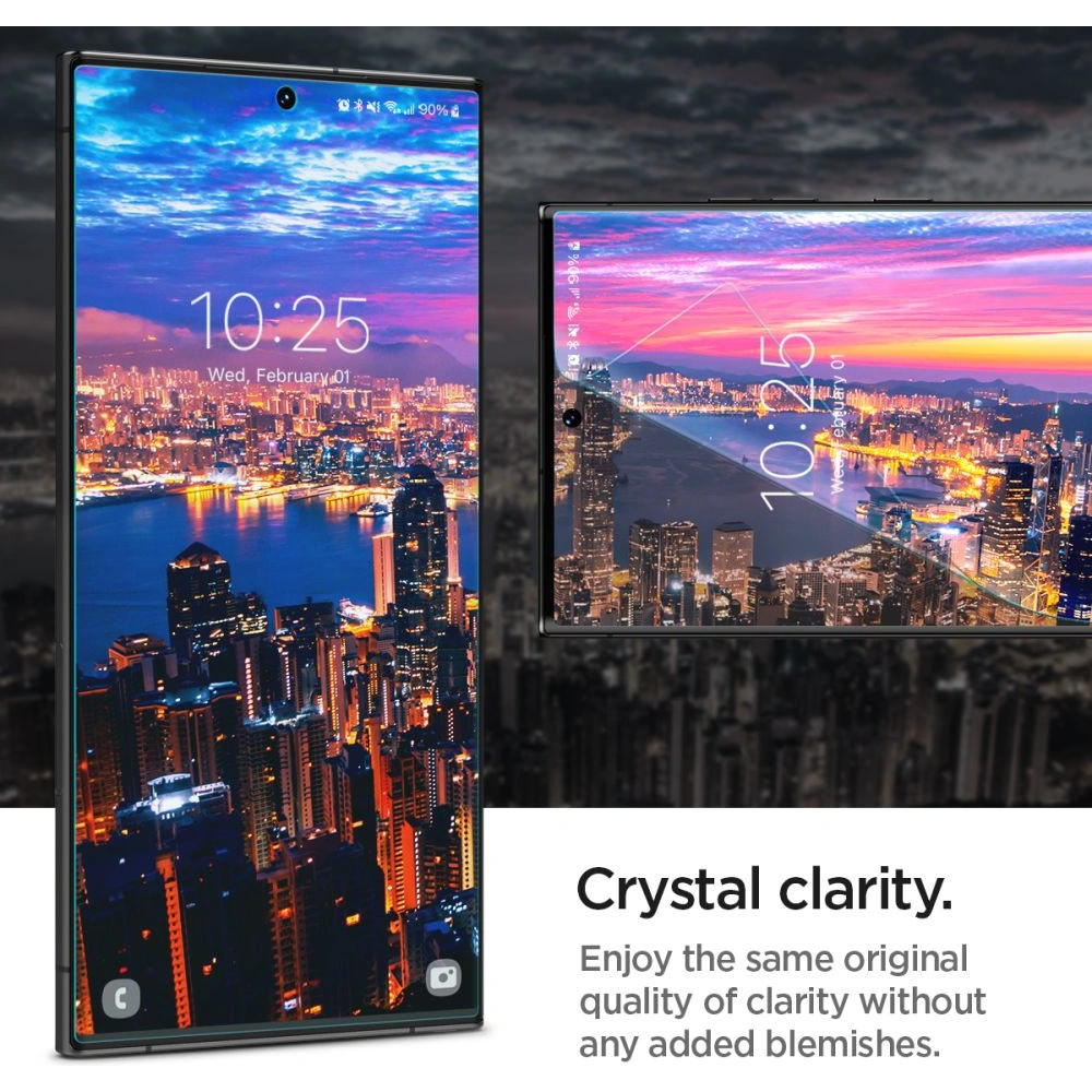 Folia Spigen Neo Flex Samsung Galaxy S23 Ultra Clear [2 PACK]