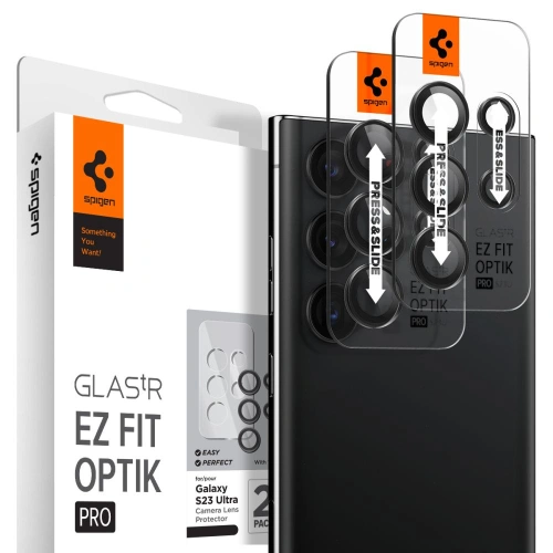 Buy Spigen GLAS.tR Ez Fit Optik Pro Samsung Galaxy S23 Ultra Black [2 PACK] - SPN2741 - {ean13} - Home Screen Store Europe