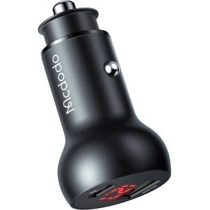 Kup Ładowarka samochodowa Mcdodo CC-7030, USB + USB-C, z wyświetlaczem, 45W (czarna) - MDD67 - {ean13} - Sklep Home Screen