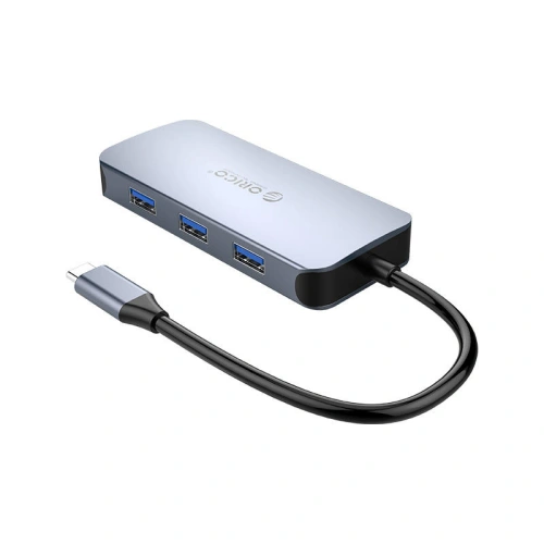 Kup Adapter Hub 6w1 Orico, HDMI 4K + 3x USB 3.0 + RJ45 + USB-C PD 100W - ORC78 - {ean13} - Sklep Home Screen