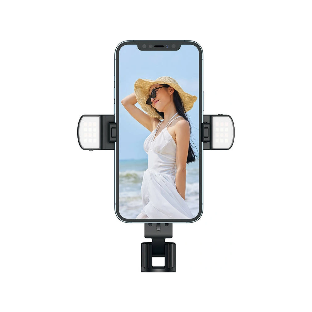 Kijek selfie stick Mcdodo SS-1771, z oświetleniem i pilotem (czarny)