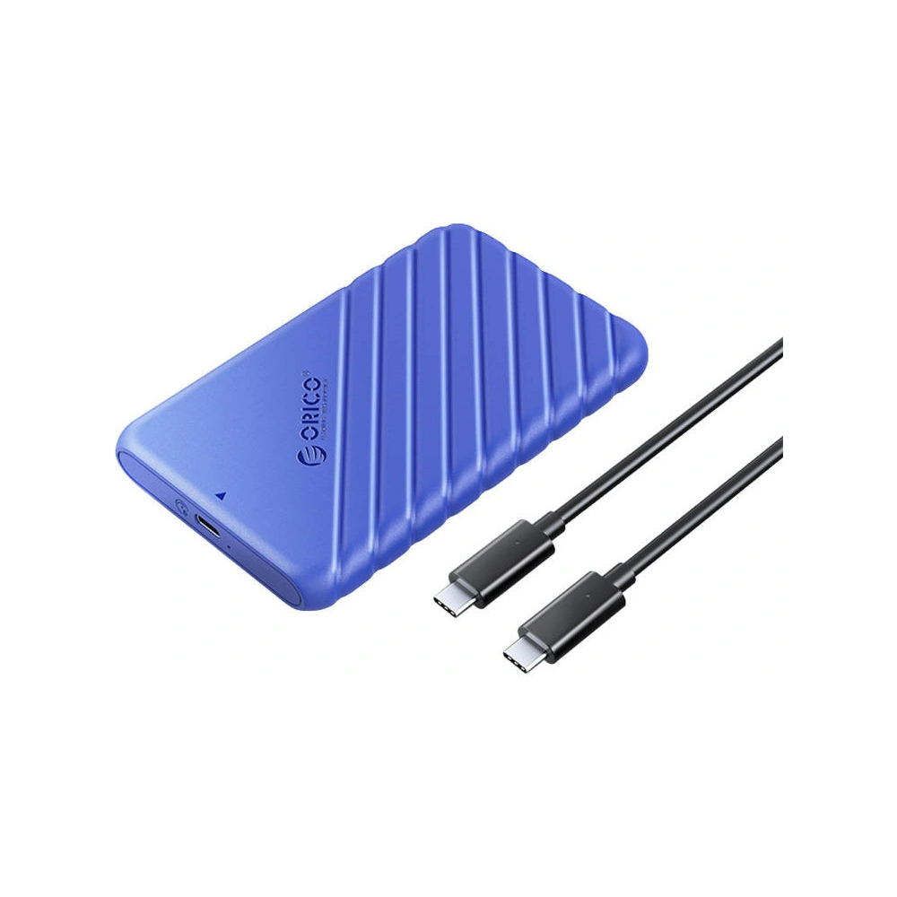 Obudowa dysku HDD/SSD 2,5 cala Orico, 6 Gbps, USB-C 3.1 Gen1 (niebieska)