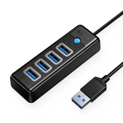Kup USB adapter hub 4x USB 3.0 Orico, 5 Gbps, 0.15m (fekete) - ORC88 - {ean13} - Sklep Home Screen