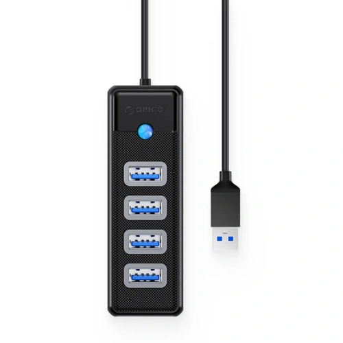 Kup USB adapter hub 4x USB 3.0 Orico, 5 Gbps, 0.15m (fekete) - ORC88 - {ean13} - Sklep Home Screen