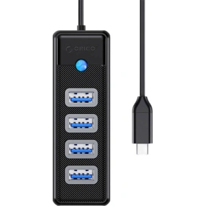 Buy Orico Adapter Hub USB-C to 4x USB 3.0 5 Gbps, 0.15m (black) - ORC90 - {ean13} - Home Screen Store Europe