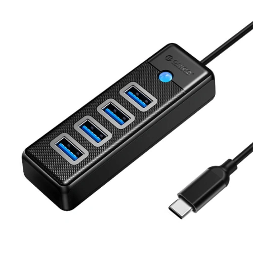 Kup USB-C adapter Hub 4x USB 3.0 Orico, 5 Gbps, 0.15m (fekete) - ORC90 - {ean13} - Sklep Home Screen