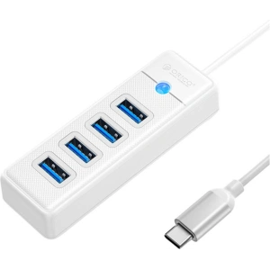 Kup USB-C adapter hub 4x USB 3.0 Orico, 5 Gbps, 0.15m (fehér) - ORC91 - {ean13} - Sklep Home Screen