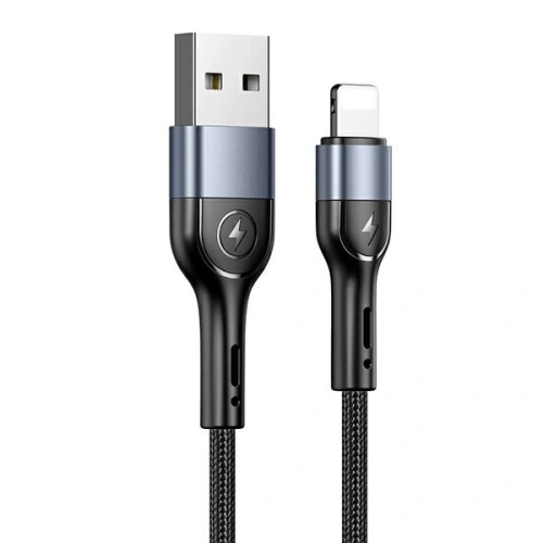 Kup USAMS U55 USB-A/Lightning kábel fekete 2A 1m (US-SJ448) - USA871 - {ean13} - Sklep Home Screen