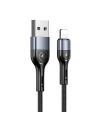 Cablul USAMS U55 USB-A/Lightning negru 2A 1m (US-SJ448)