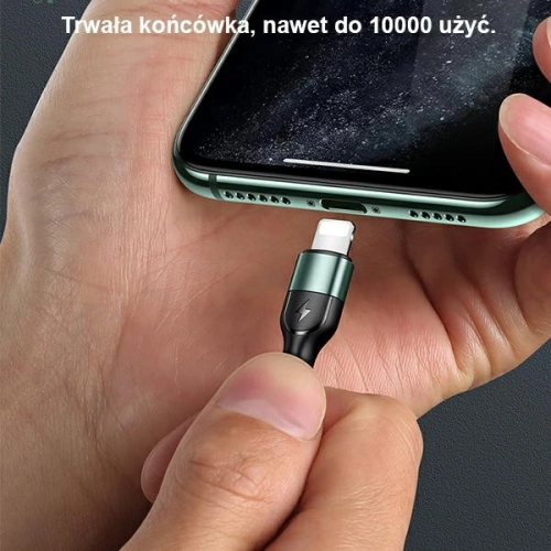 Kup Cablul USAMS U55 USB-A/Lightning negru 2A 1m (US-SJ448) - USA871 - {ean13} - Sklep Home Screen