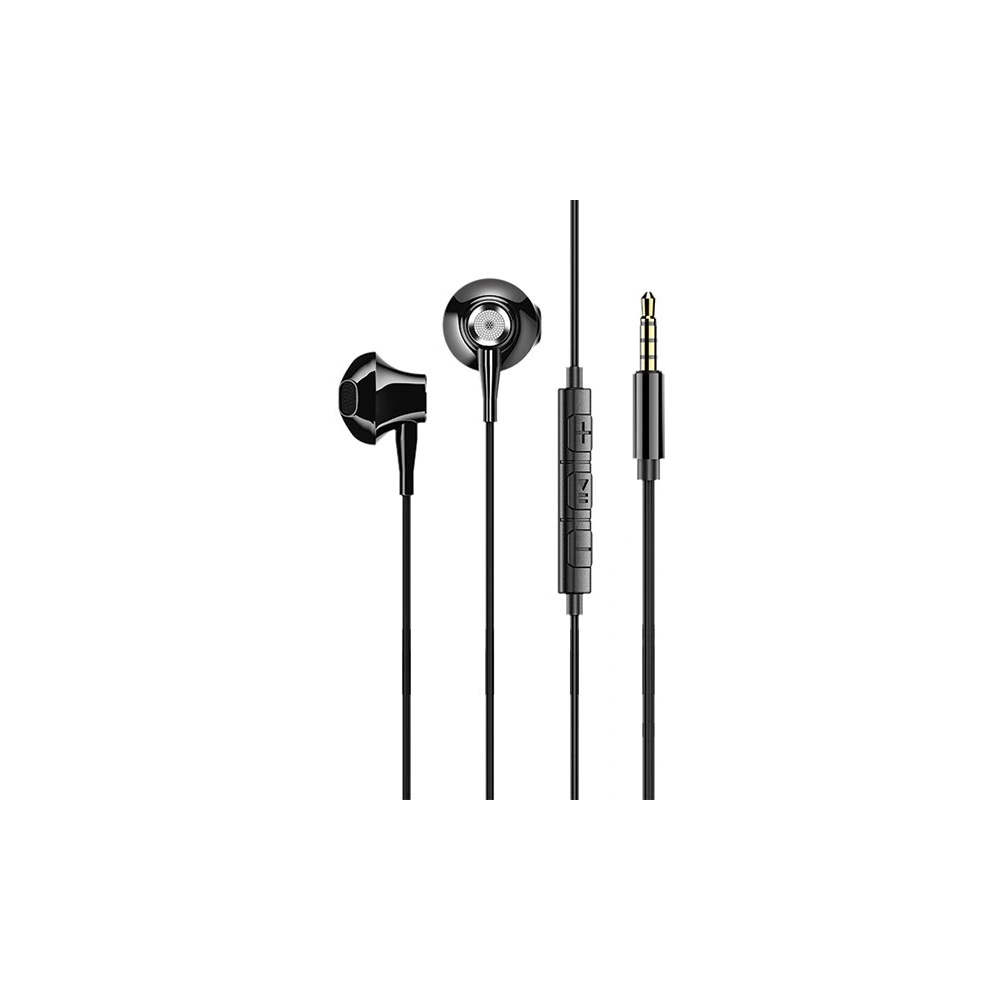 Słuchawki USAMS EP-29 metal czarny/black HSEP2901 jack 3,5mm (US-SJ271)