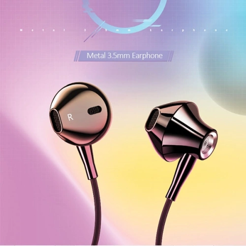 Buy USAMS EP-29 Earphones metal black HSEP2901 jack 3,5mm (US-SJ271) - USA872 - {ean13} - Home Screen Store Europe