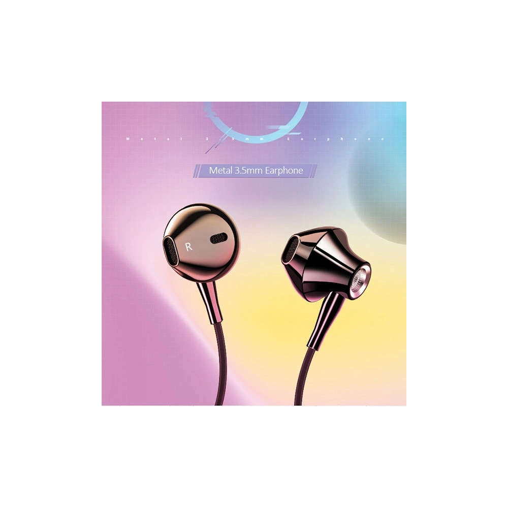 Słuchawki USAMS EP-29 metal czarny/black HSEP2901 jack 3,5mm (US-SJ271)