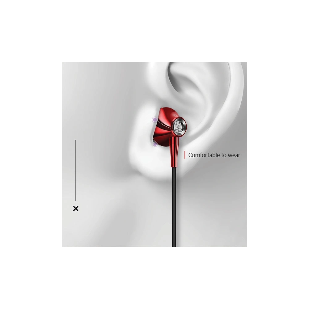 Słuchawki USAMS EP-29 metal czarny/black HSEP2901 jack 3,5mm (US-SJ271)