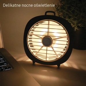 Kup Stolní ventilátor USAMS s lampičkou šedý/šedá (US-ZB065) - USA875 - {ean13} - Sklep Home Screen
