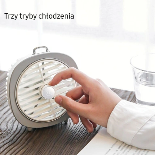 Buy USAMS Desk Fan LED Light grey (US-ZB065) - USA875 - {ean13} - Home Screen Store Europe