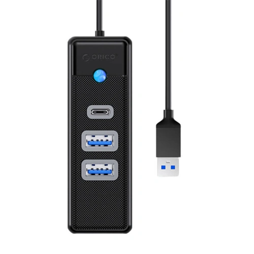 Kup USB Hub adapter 2x USB 3.0 + USB-C Orico, 5 Gbps, 0.15m (fekete) - ORC92 - {ean13} - Sklep Home Screen