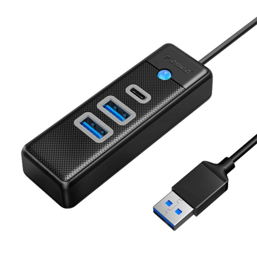 Kup USB Hub adapter 2x USB 3.0 + USB-C Orico, 5 Gbps, 0.15m (fekete) - ORC92 - {ean13} - Sklep Home Screen