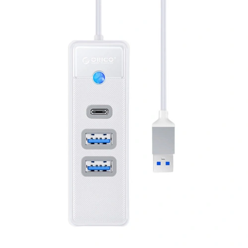 Kup Adapter Hub USB do 2x USB 3.0 + USB-C Orico, 5 Gbps, 0.15m (biały) - ORC93 - {ean13} - Sklep Home Screen