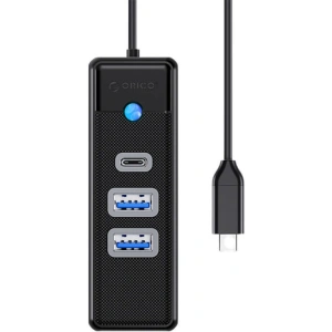 Kup Adapter Hub USB-C do 2x USB 3.0 + USB-C Orico, 5 Gbps, 0.15m (czarny) - ORC94 - {ean13} - Sklep Home Screen
