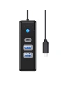 USB-C adapter hub 2x USB 3.0 + USB-C Orico, 5 Gbps, 0.15m (fekete)