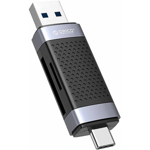 Kup Cititor de carduri de memorie TF/SD Orico CD2D-AC2-BK-EP, USB + USB-C (negru) - ORC119 - {ean13} - Sklep Home Screen