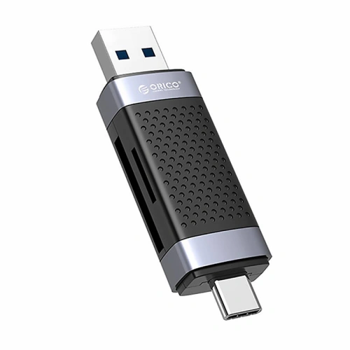 Kup Cititor de carduri de memorie TF/SD Orico CD2D-AC2-BK-EP, USB + USB-C (negru) - ORC119 - {ean13} - Sklep Home Screen