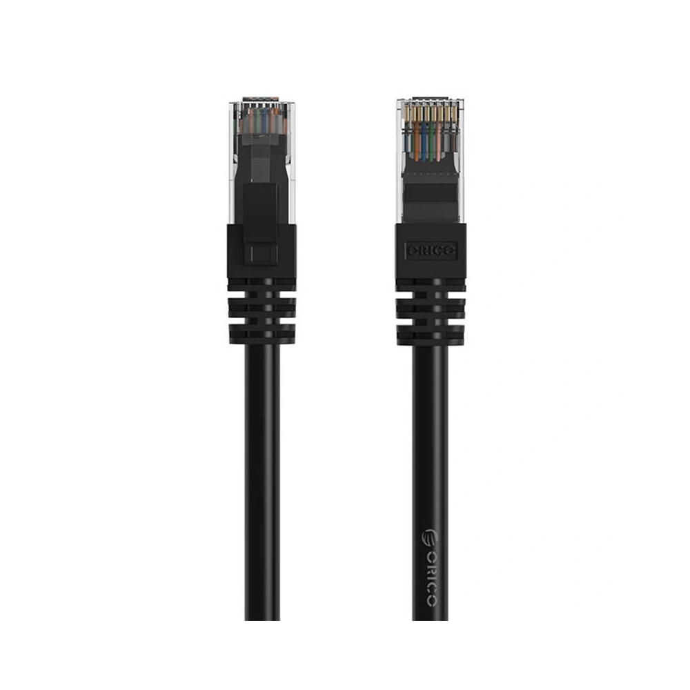 Okrągły kabel sieciowy Ethernet Orico, RJ45, Cat.6, 15m (czarny)