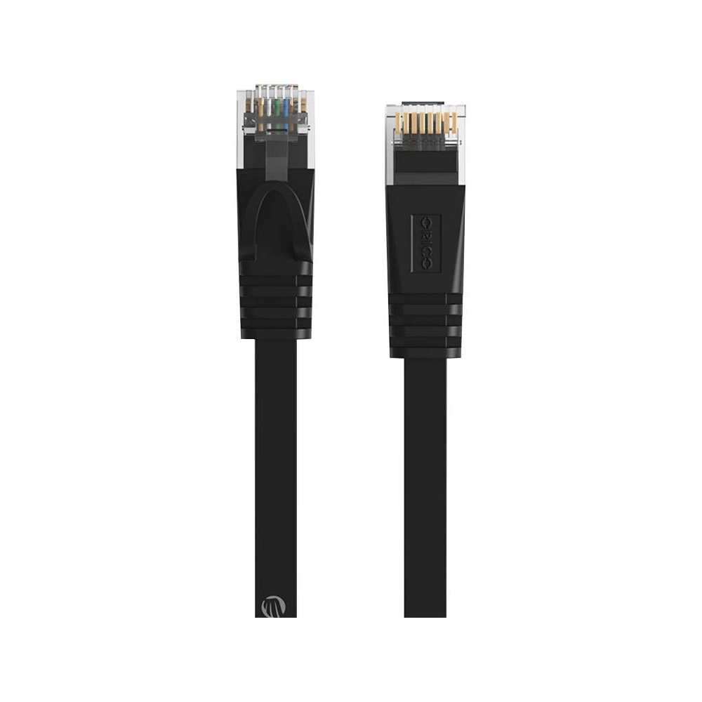 Płaski kabel sieciowy Ethernet Orico, RJ45, Cat.6, 10m (czarny)