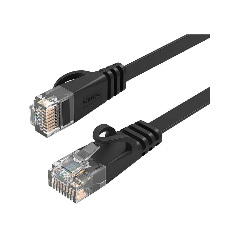 Płaski kabel sieciowy Ethernet Orico, RJ45, Cat.6, 10m (czarny)