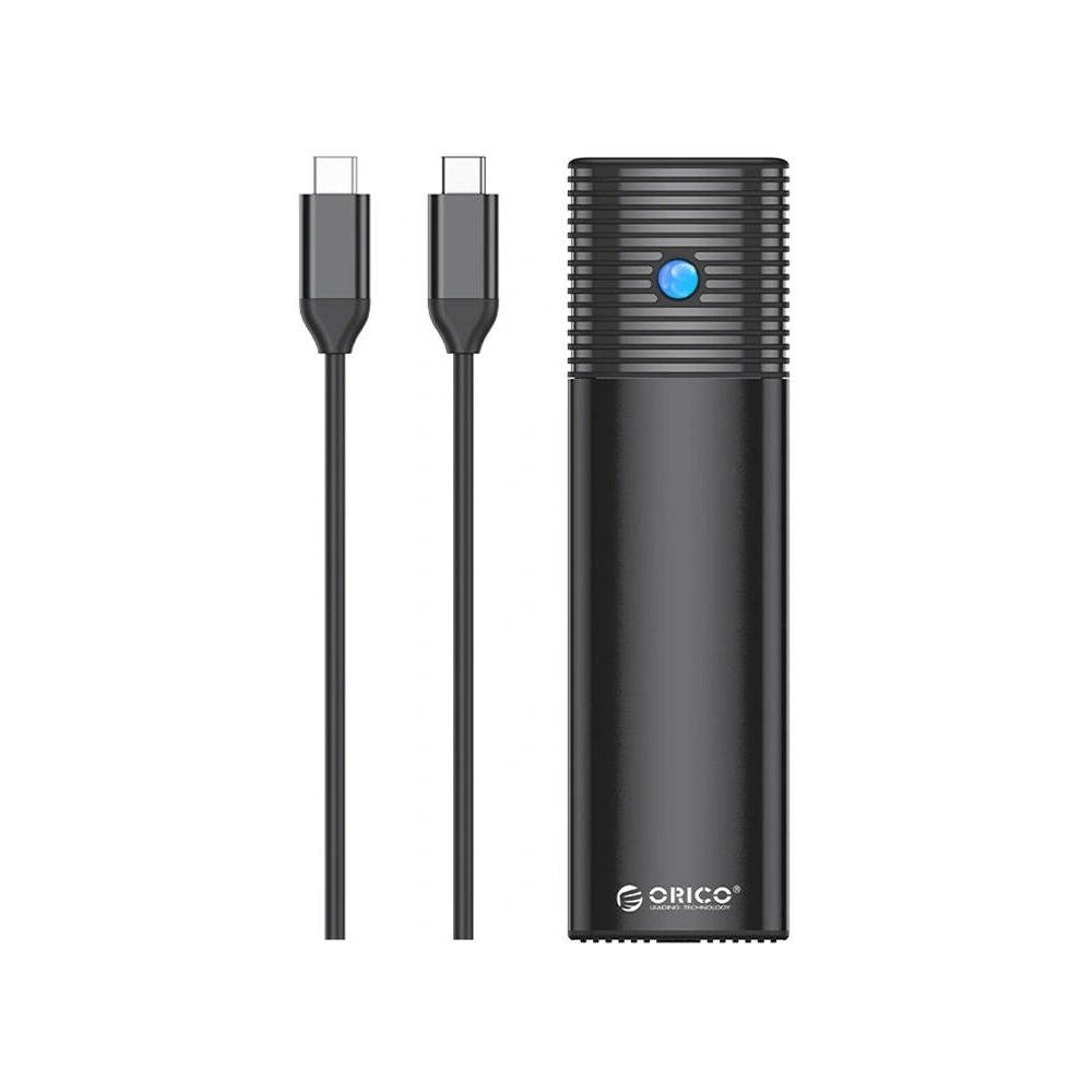 Obudowa zewnętrzna dysku M.2 SATA/NVMe, Orico PWDM2-G2-BK-EP, USB-C, 10Gbps (czarna)