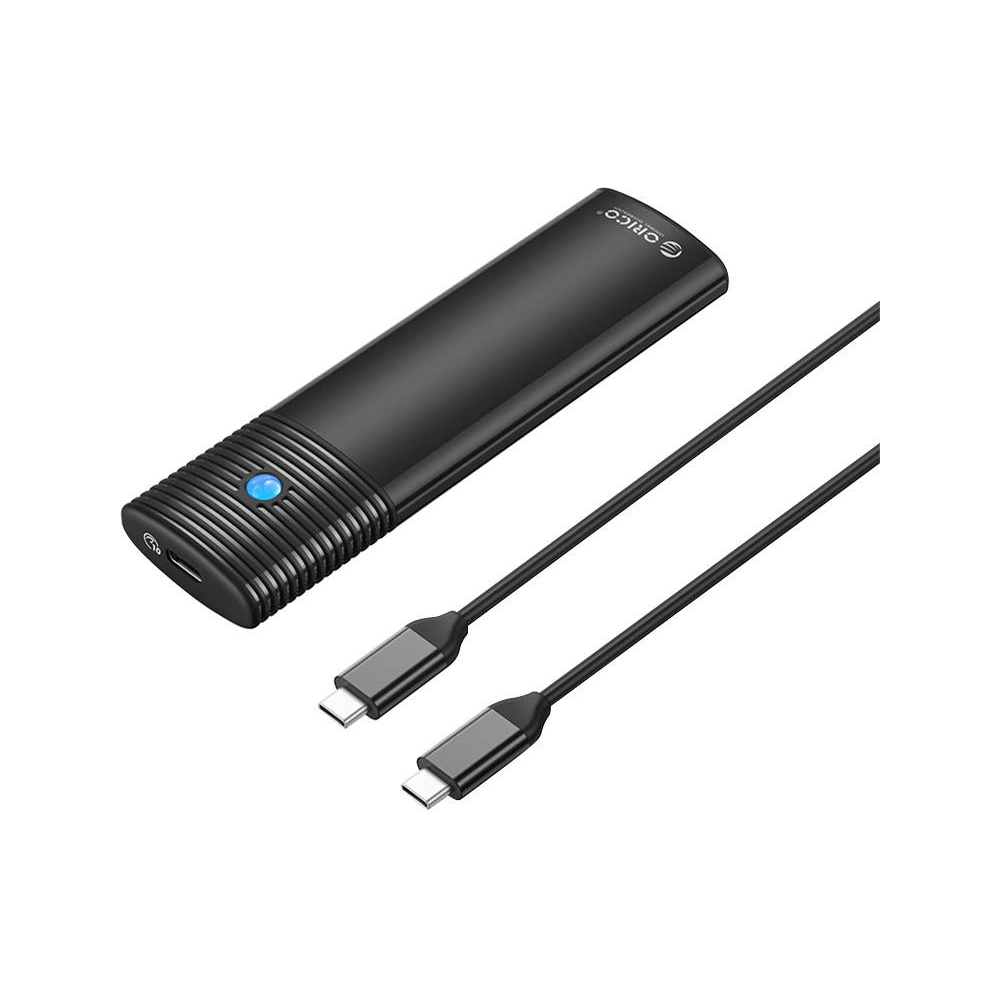 Obudowa zewnętrzna dysku M.2 SATA/NVMe, Orico PWDM2-G2-BK-EP, USB-C, 10Gbps (czarna)