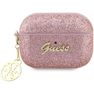 Kup Etui Guess GUAP2GLGSHP Apple AirPods Pro 2 cover różowy/pink Glitter Flake 4G Charm - GUE2395 - {ean13} - Sklep Home Screen