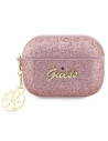 Kup Etui Guess GUAP2GLGSHP Apple AirPods Pro 2 husa roz/pink Glitter Flake 4G Charm - GUE2395 - {ean13} - Sklep Home Screen
