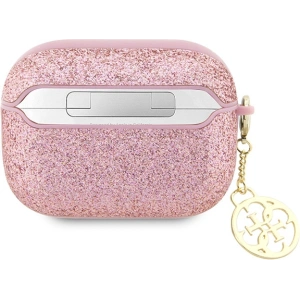 Kup Etui Guess GUAP2GLGSHP Apple AirPods Pro 2 cover różowy/pink Glitter Flake 4G Charm - GUE2395 - {ean13} - Sklep Home Screen