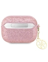 Kup Etui Guess GUAP2GLGSHP Apple AirPods Pro 2 husa roz/pink Glitter Flake 4G Charm - GUE2395 - {ean13} - Sklep Home Screen